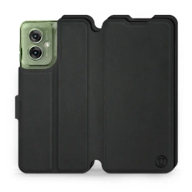 Etui Soft Touch do Motorola Moto G55 5G - wzór Satynowa czerń