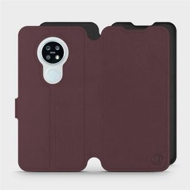 Etui Soft Touch do Nokia 6.2 - wzór Matowy burgund z czernią