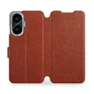 Etui do Xiaomi POCO F7 - wzór Brown&Orange