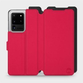 Etui Soft Touch do Samsung Galaxy S20 Ultra - wzór Żywa czerwień z czernią