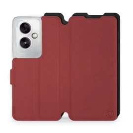 Etui Soft Touch do OPPO A79 5G - wzór Zachodząca czerwień z czernią