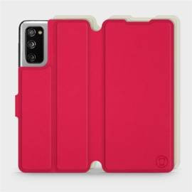 Etui Soft Touch do Samsung Galaxy S20 FE - wzór Żywa czerwień z platyną