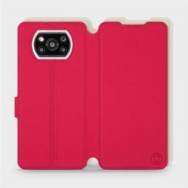 Etui Soft Touch do Xiaomi POCO X3 Pro - wzór Żywa czerwień z platyną