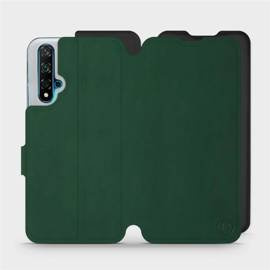 Etui Soft Touch do Huawei Nova 5T - wzór Miejska zieleń z czernią