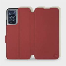 Etui Soft Touch do Xiaomi Redmi Note 11 Pro 5G - wzór Zachodząca czerwień z platyną