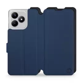 Etui Soft Touch do Realme C53 - wzór Głęboki granat z czernią