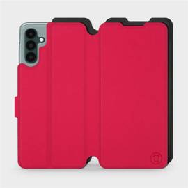 Etui Soft Touch do Samsung Galaxy A04S - wzór Żywa czerwień z czernią