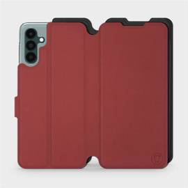 Etui Soft Touch do Samsung Galaxy A04S - wzór Zachodząca czerwień z czernią