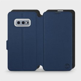 Etui Soft Touch do Samsung Galaxy S10e - wzór Głęboki granat z czernią