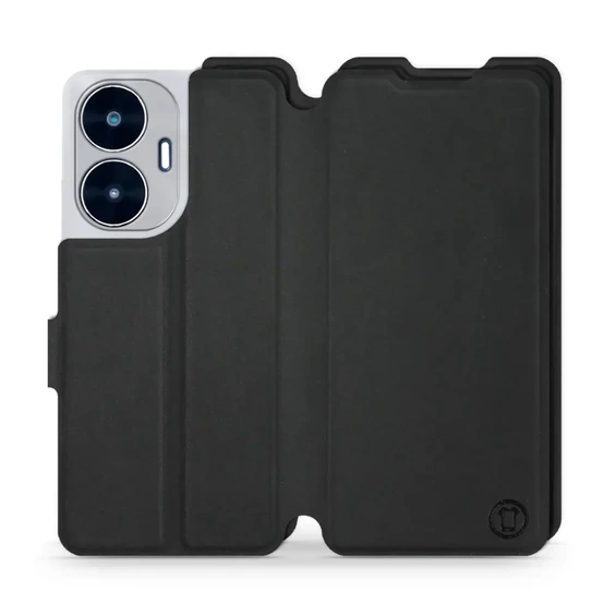 Etui Soft Touch do Realme C55 - wzór Satynowa czerń
