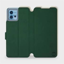 Etui Soft Touch do Motorola Moto G72 - wzór Miejska zieleń z platyną