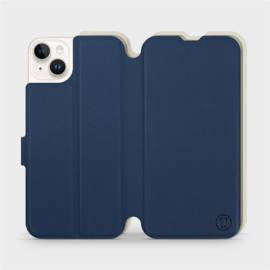 Etui Soft Touch do Apple iPhone 14 Plus - wzór Głęboki granat z platyną