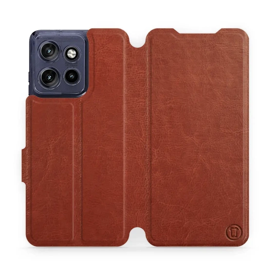 Etui do Motorola Edge 50 Neo - wzór Brown&Gray