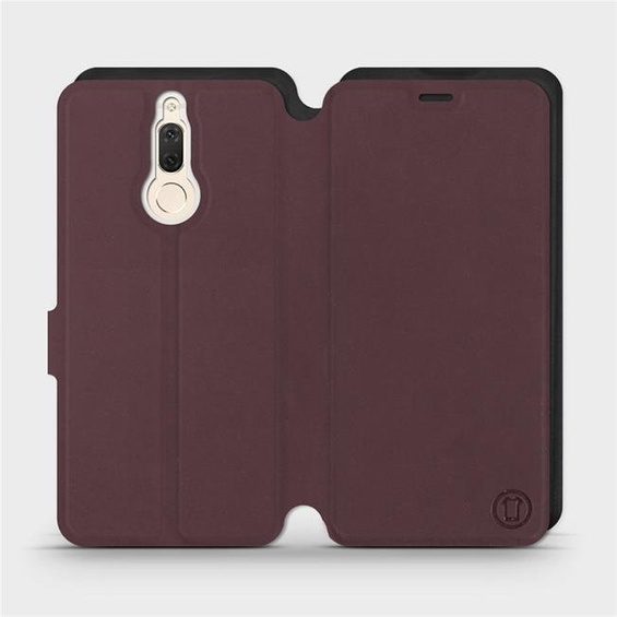Etui Soft Touch do Huawei Mate 10 Lite - wzór Matowy burgund z czernią