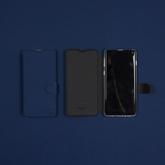 Etui Soft Touch do Samsung Galaxy A14 4G - wzór Głęboki granat z czernią