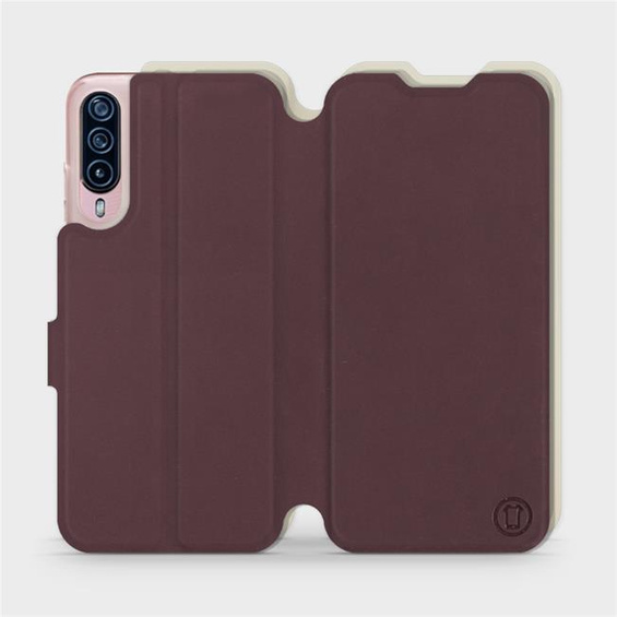 Etui Soft Touch do HTC Desire 22 Pro - wzór Matowy burgund z platyną
