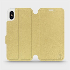 Etui do Apple iPhone X - wzór Gold&Orange