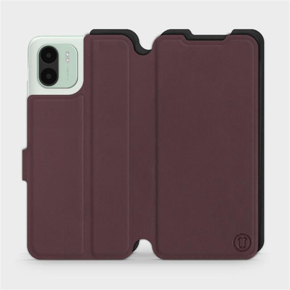 Etui Soft Touch do Xiaomi Redmi A1 - wzór Matowy burgund z czernią