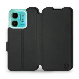 Etui Soft Touch do Infinix HOT 50i - wzór Satynowa czerń