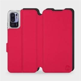 Etui Soft Touch do Xiaomi Redmi Note 10 5G - wzór Żywa czerwień z czernią
