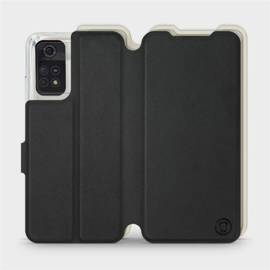 Etui Soft Touch do Xiaomi POCO M4 Pro 4G - wzór Satynowa czerń z platyną