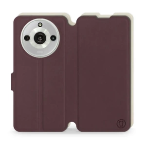 Etui Soft Touch do Realme 11 Pro - wzór Matowy burgund z platyną