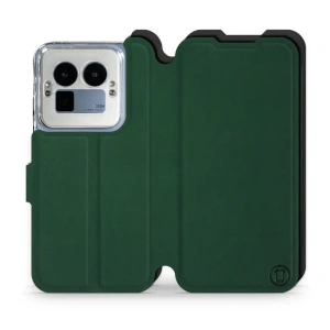 Etui Soft Touch do Realme GT 8 Pro - wzór Miejska zieleń z czernią