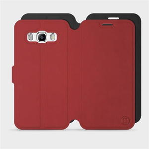 Etui Soft Touch do Samsung Galaxy J5 2016 - wzór Zachodząca czerwień z czernią