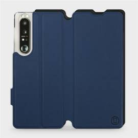 Etui Soft Touch do Sony Xperia 1 III - wzór Głęboki granat z czernią