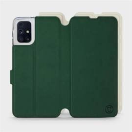 Etui Soft Touch do Samsung Galaxy M31s - wzór Miejska zieleń z platyną