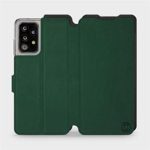 Etui Soft Touch do Samsung Galaxy A52 - wzór Miejska zieleń z czernią