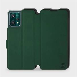 Etui Soft Touch do Realme 9 Pro - wzór Miejska zieleń z czernią