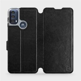 Etui do Motorola Moto E40 - wzór Black&Orange