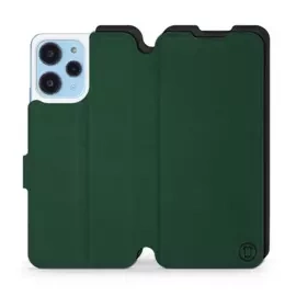 Etui Soft Touch do Xiaomi Redmi 12 - wzór Miejska zieleń z czernią