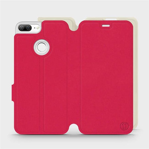 Etui Soft Touch do Huawei Honor 9 Lite - wzór Żywa czerwień z platyną