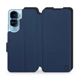 Etui Soft Touch do Huawei Honor 90 Lite - wzór Głęboki granat z czernią