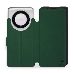 Etui Soft Touch do Huawei Honor Magic5 Lite 5G - wzór Miejska zieleń z czernią