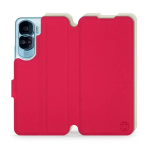 Etui Soft Touch do Huawei Honor 90 Lite - wzór Żywa czerwień z platyną