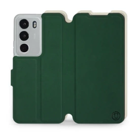 Etui Soft Touch do Realme C71 - wzór Miejska zieleń z platyną