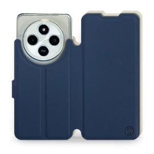 Etui Soft Touch do Xiaomi Redmi 14C - wzór Głęboki granat z platyną