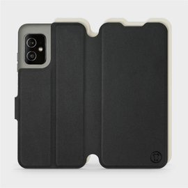 Etui Soft Touch do Asus Zenfone 8 - wzór Satynowa czerń z platyną