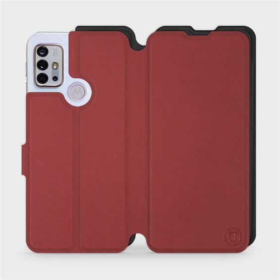 Etui Soft Touch do Motorola Moto G10 - wzór Zachodząca czerwień z czernią