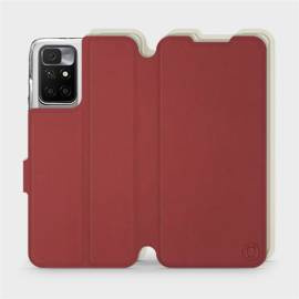 Etui Soft Touch do Xiaomi Redmi 10 - wzór Zachodząca czerwień z platyną
