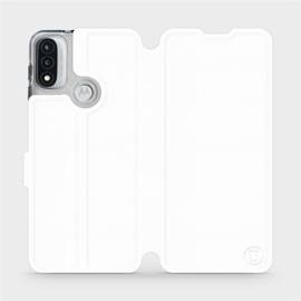 Etui do Motorola Moto E20 - wzór White&Orange