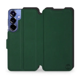 Etui Soft Touch do Samsung Galaxy S25 Plus - wzór Miejska zieleń z czernią