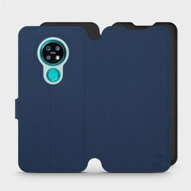Etui Soft Touch do Nokia 7.2 - wzór Głęboki granat z czernią