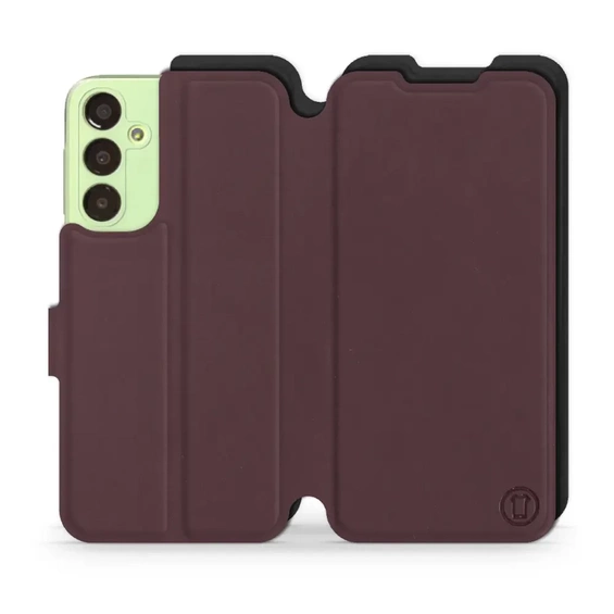Etui Soft Touch do Samsung Galaxy A24 - wzór Matowy burgund z czernią