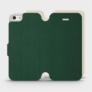 Etui Soft Touch do Apple iPhone SE - wzór Miejska zieleń z platyną