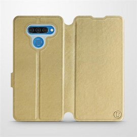 Etui do LG Q60 - wzór Gold&Gray
