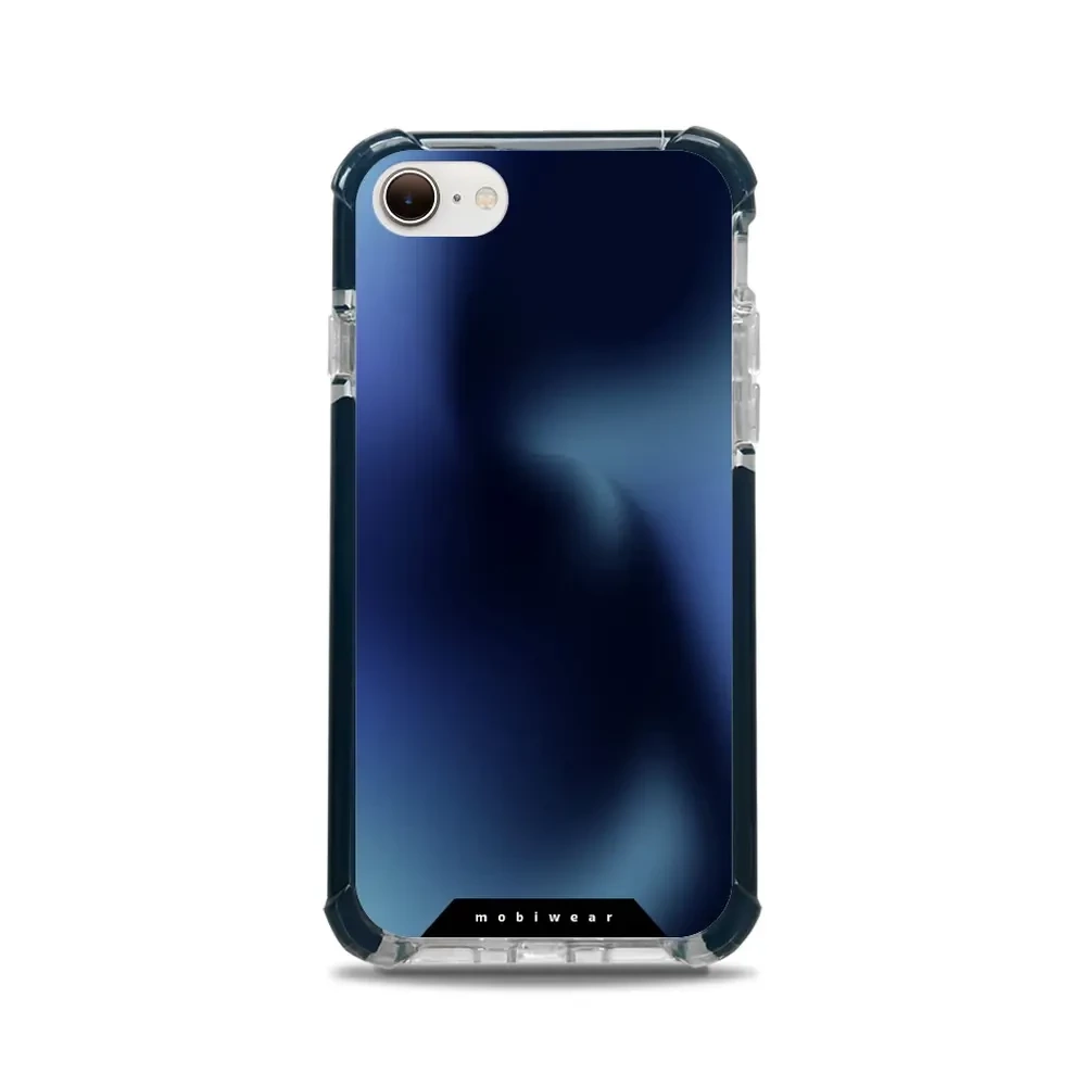 Mobiwear Elite Bumper für Apple iPhone SE 2022, Handyhülle, Silikon, Stoßdämpfung, Kompatibilität, Dunkelblau